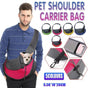 S Size Pet Shoulder Carrier Bag Puppy Cat Dog Travel Sling Backpack Portable - Rose Red V528-PETSHOULDERBAGS-ROSERED-S-78732