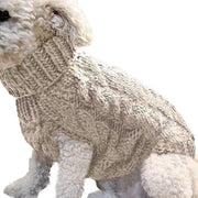 Puppy Dog Jumper Winter Warm Knitted Sweater Pet Clothes Small Dogs Coat Thermal S Size - Beige V528-PETSWEATER-BEIGE-S-53314
