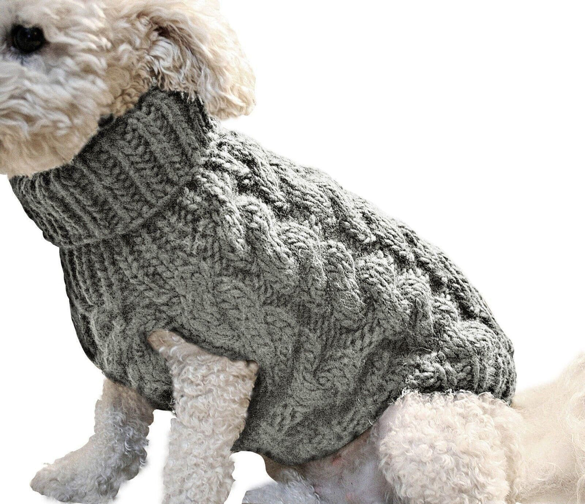 Puppy Dog Jumper Winter Warm Knitted Sweater Pet Clothes Small Dogs Coat Thermal S Size - Beige V528-PETSWEATER-BEIGE-S-53314