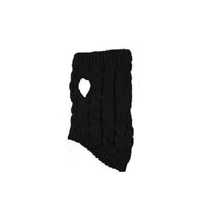 Puppy Dog Jumper Winter Warm Knitted Sweater Pet Clothes Small Dogs Coat Thermal L Size - Black V528-PETSWEATER-BLACK-L-95292