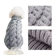 Puppy Dog Jumper Winter Warm Knitted Sweater Pet Clothes Small Dogs Coat Thermal S Size - Black V528-PETSWEATER-BLACK-S-72384