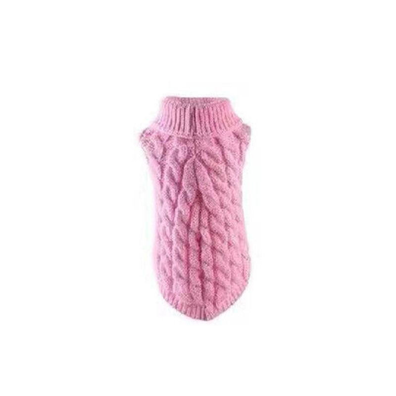 Puppy Dog Jumper Winter Warm Knitted Sweater Pet Clothes Small Dogs Coat Thermal M Size - Blue V528-PETSWEATER-BLUE-M-33042