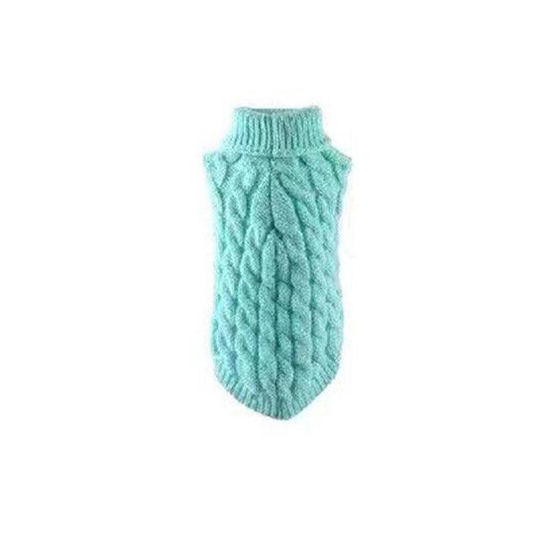 Puppy Dog Jumper Winter Warm Knitted Sweater Pet Clothes Small Dogs Coat Thermal L Size - Grey V528-PETSWEATER-GREY-L-37102