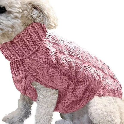 Puppy Dog Jumper Winter Warm Knitted Sweater Pet Clothes Small Dogs Coat Thermal S Size - Leather Pink V528-PETSWEATER-LEATHERPINK-S-76421
