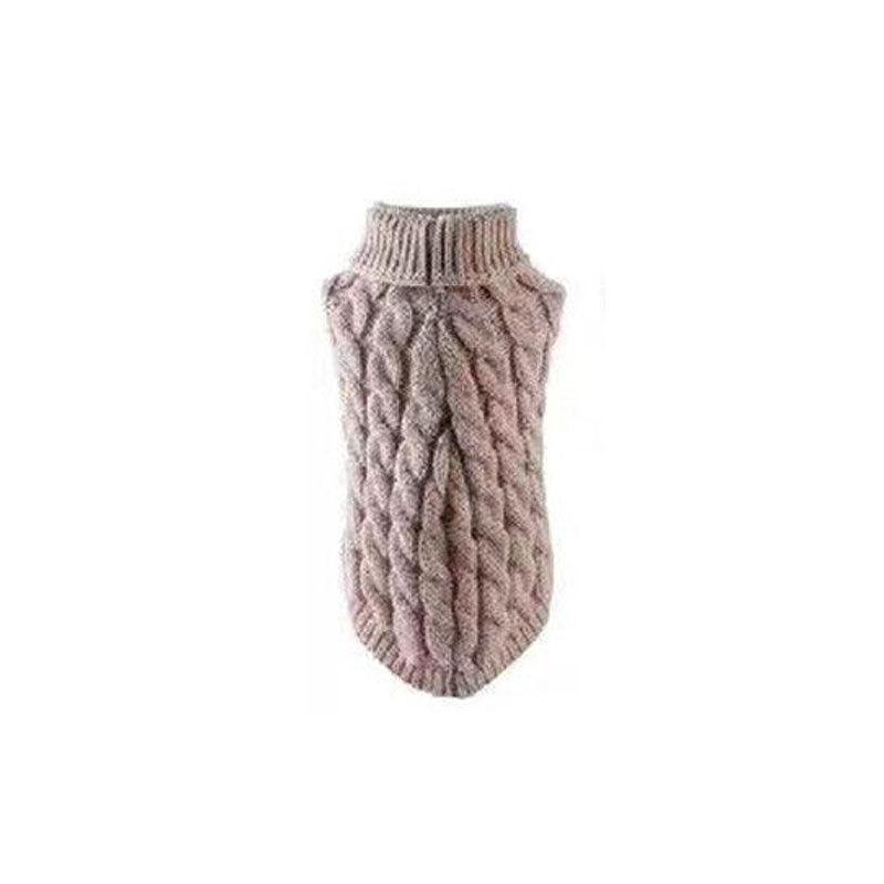 Puppy Dog Jumper Winter Warm Knitted Sweater Pet Clothes Small Dogs Coat Thermal L Size - White V528-PETSWEATER-WHITE-L-13901