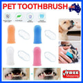 Dog Cat Super Soft Pet Finger Toothbrush Teeth Silicone Brush Care Cleaning - Clear V528-PETTOOTHBRUSH-CLEAR-1PC-700565