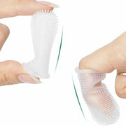 Dog Cat Super Soft Pet Finger Toothbrush Teeth Silicone Brush Care Cleaning - Clear V528-PETTOOTHBRUSH-CLEAR-1PC-700565