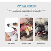 Three Sided Dog Toothbrush Pet Cat Teeth Cleaning Tool Oral Mouth Care Soft Bristle - Orange V528-PETTOOTHBRUSH-ORANGE-67343