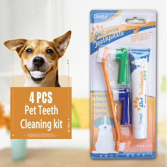 Pet Dog Teeth Cleaning Toothpaste with Toothbrush and Backup Brush Vanilla Flavoured V528-PETTOOTHPASTE-BLUE-72209