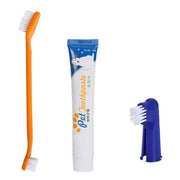 Pet Dog Teeth Cleaning Toothpaste with Toothbrush and Backup Brush Vanilla Flavoured V528-PETTOOTHPASTE-BLUE-72209