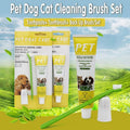 Pet Dog Cat Toothpaste and Toothbrush Set Beef Flavor V528-PETTOOTHPASTE-YELLOW-98135