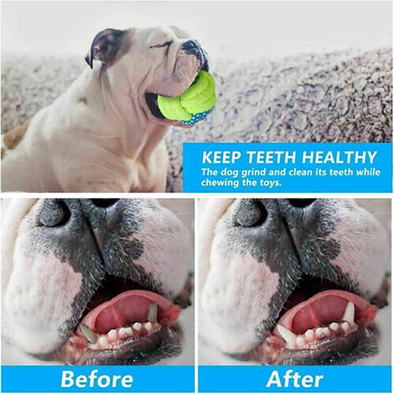 7PCS Dog Rope Chew Toys Set Cotton Knot Balls Puppy Teething Tug Training Toy V528-PETTOY-7PCS-11668
