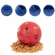 11cm Dog Pet Fun Tough-Treat Ball Tumbler Mental Food Dispenser Feeder Puzzle Toy - Blue V528-PETTOYBALL-BLUE-11CM-62085