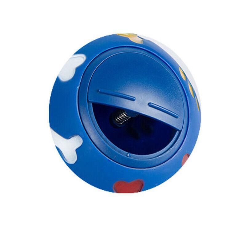 11cm Dog Pet Fun Tough-Treat Ball Tumbler Mental Food Dispenser Feeder Puzzle Toy - Red V528-PETTOYBALL-RED-11CM-69754