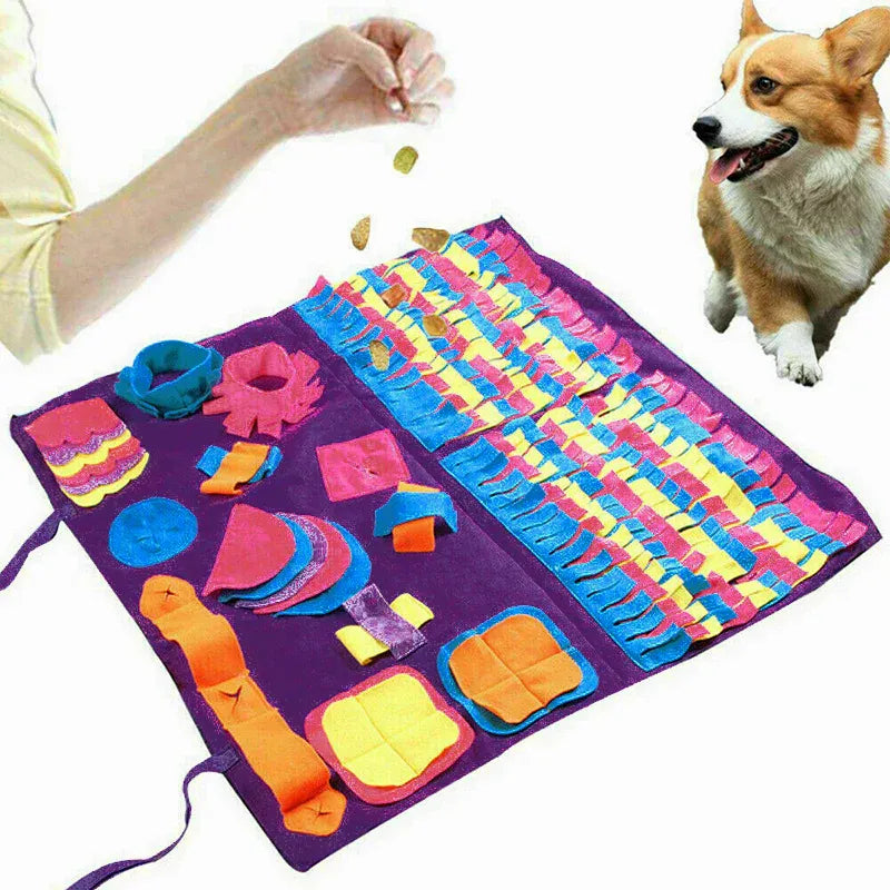 Dog Pet Nose Training Sniffing Pad Toys Blanket Game Feeding Cushion Snuffle Mat V528-PETTRAININGBLANKET-542971