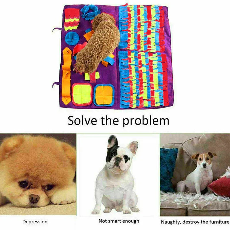 Dog Pet Nose Training Sniffing Pad Toys Blanket Game Feeding Cushion Snuffle Mat V528-PETTRAININGBLANKET-542971