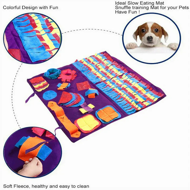 Dog Pet Nose Training Sniffing Pad Toys Blanket Game Feeding Cushion Snuffle Mat V528-PETTRAININGBLANKET-542971