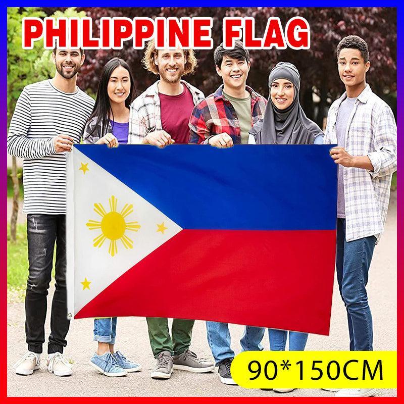 Large Philippines Flag 90 x 150 cm Outdoor Indoor Polyester with Eyelets V528-PHILIPPINEFLAG-10316