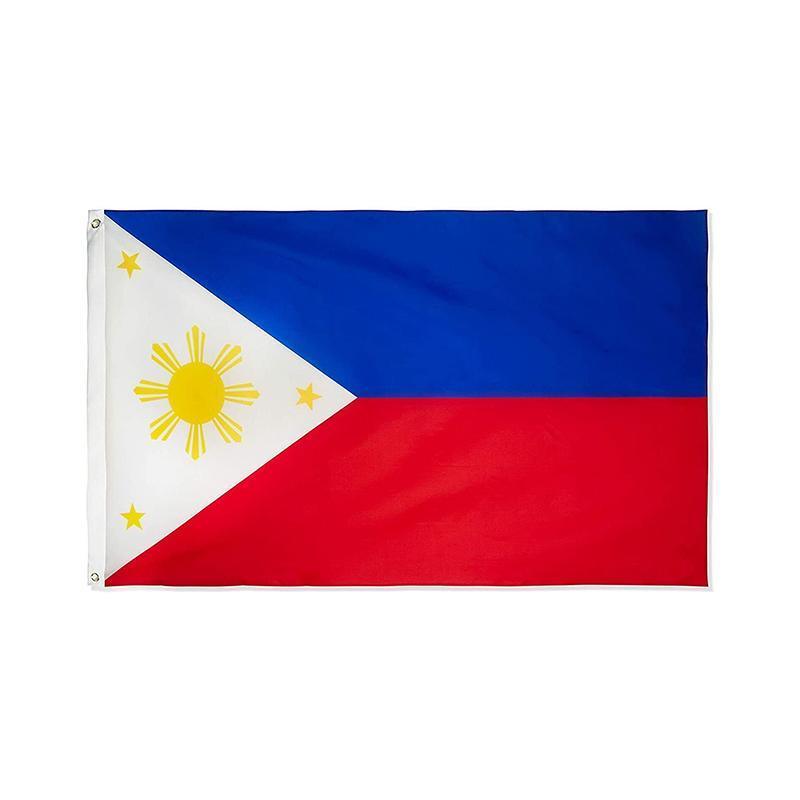 Large Philippines Flag 90 x 150 cm Outdoor Indoor Polyester with Eyelets V528-PHILIPPINEFLAG-10316