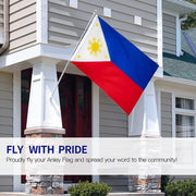Large Philippines Flag 90 x 150 cm Outdoor Indoor Polyester with Eyelets V528-PHILIPPINEFLAG-10316