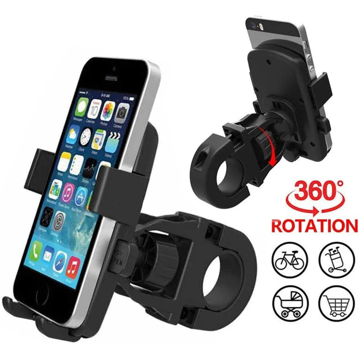 360 Degree Rotation Phone Holder Handlebar Mount for Motorcycle and Bicycle V528-PHONE-HOLDER-318569