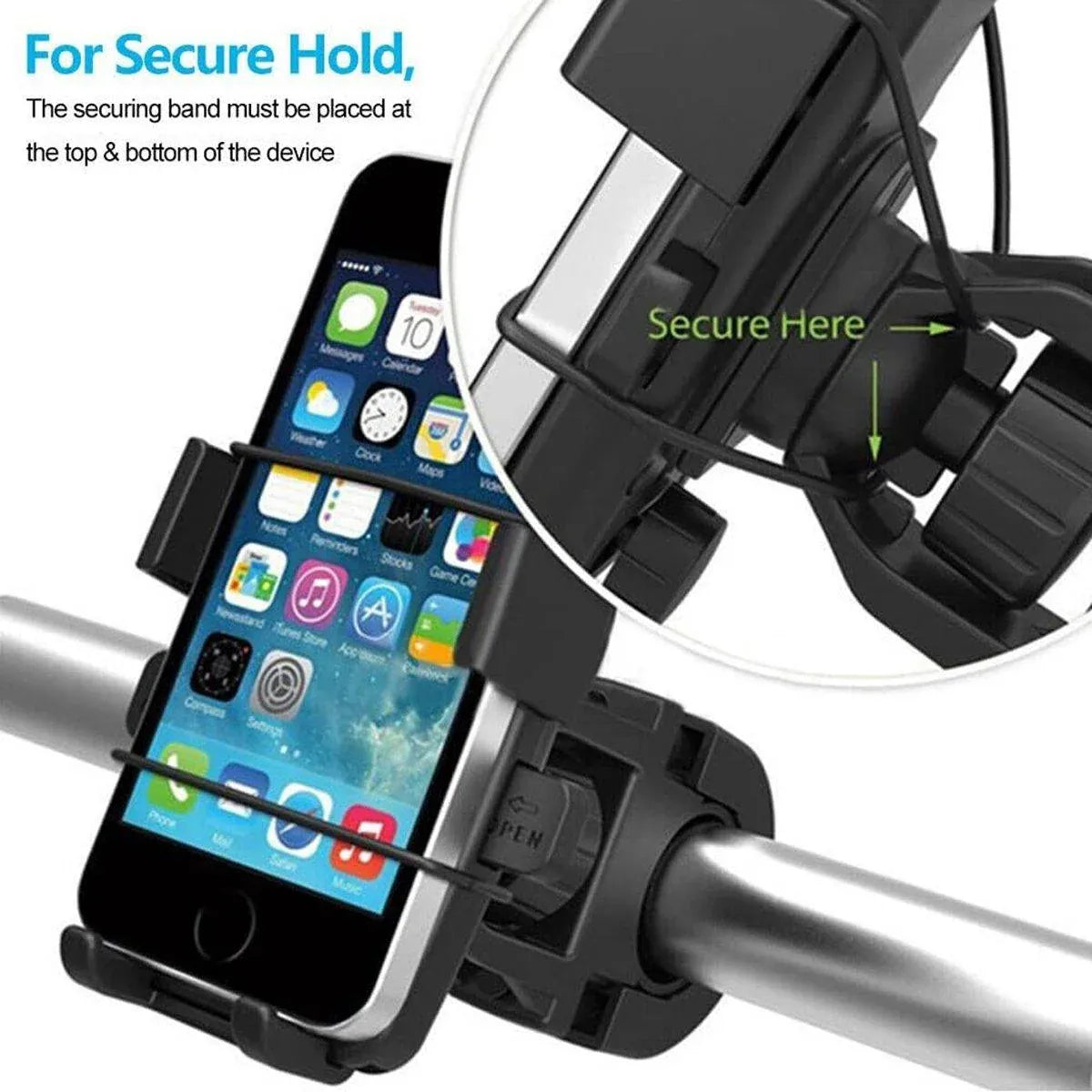 360 Degree Rotation Phone Holder Handlebar Mount for Motorcycle and Bicycle V528-PHONE-HOLDER-318569