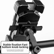 360 degrees Rotation Mobile Phone Holder Handlebar Mount For Motorcycle Bicycle Bike V528-PHONE-STAND-BLACK-194523