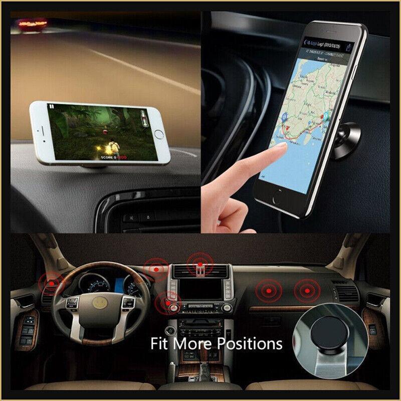 360-Degree Car Phone Holder Dashboard Mount Stand Cradle for Flat Surface - Gold V528-PHONEHOLDER-GOLD-1PC