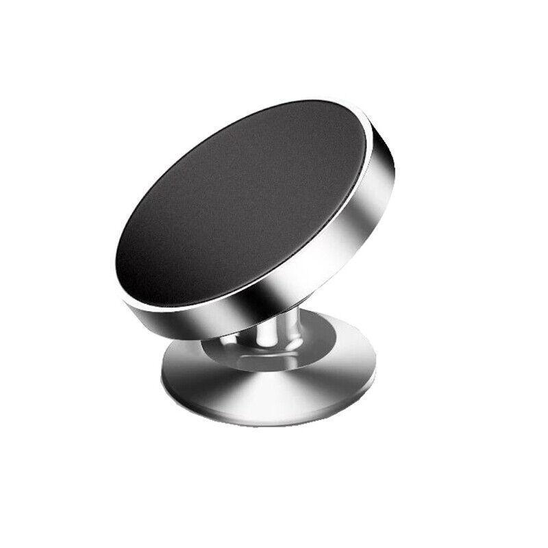 360-Degree Car Phone Holder Dashboard Mount Stand Cradle for Flat Surface - Silver V528-PHONEHOLDER-SILVER-1PC