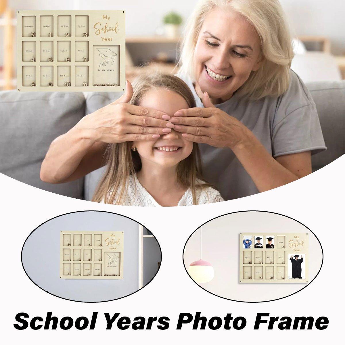 Graduation School Years Photo Frame Collage Gift Keepsake Memory Display Holder V528-PHOTO-FRAME-848870