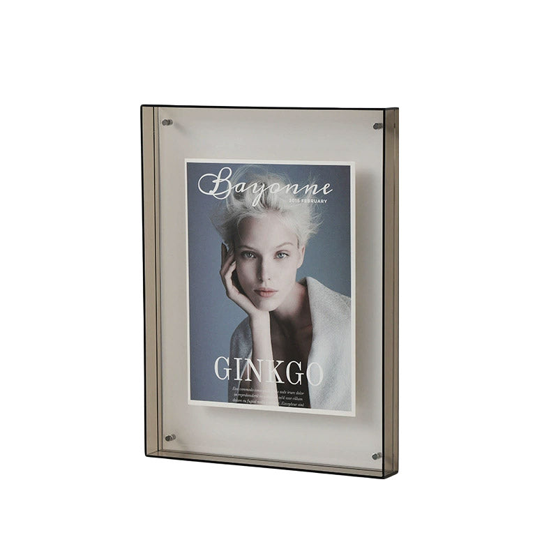 Acrylic Photo Frame Double-Sided Clear Display with Screw Mount - 16x21cm - Green V528-PHOTO-GREEN-376154