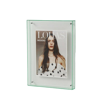 Acrylic Photo Frame Double-Sided Clear Display with Screw Mount - 16x21cm - Colorful V528-PHOTO-XC-593153