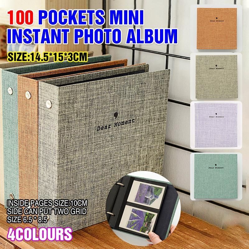 100 Pockets Mini Album for Fujifilm Instax Instant Photos - Grey V528-PHOTOBOOK-GREY-810097