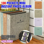 100 Pockets Mini Album for Fujifilm Instax Instant Photos - Yellow V528-PHOTOBOOK-YELLOW-267638