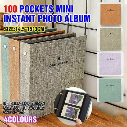 100 Pockets Mini Album for Fujifilm Instax Instant Photos - Yellow V528-PHOTOBOOK-YELLOW-267638