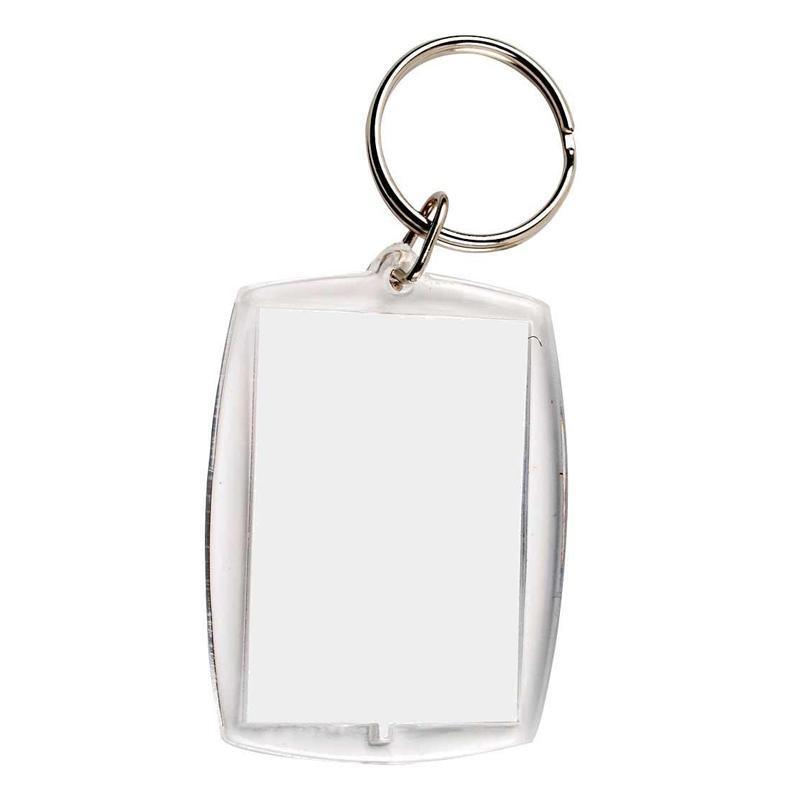 10PCS Clear Acrylic Photo Keyring - DIY Picture Frame Keychain Gifts V528-PHOTOKEY-10PCS-960528