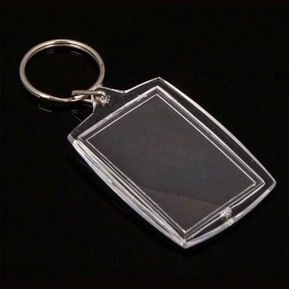 10PCS Clear Acrylic Photo Keyring - DIY Picture Frame Keychain Gifts V528-PHOTOKEY-10PCS-960528