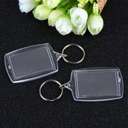 10PCS Clear Acrylic Photo Keyring - DIY Picture Frame Keychain Gifts V528-PHOTOKEY-10PCS-960528
