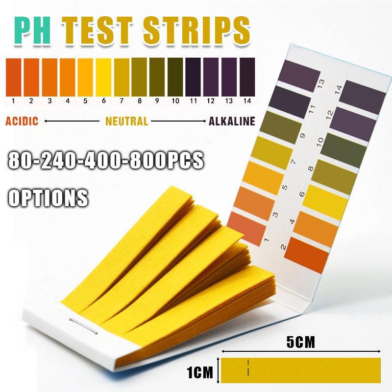 pH Test Strips Universal Litmus Paper for Water Saliva Urine Pool Soil Liquid 1-14 - 80PCS (1 Book) V528-PHTESTSTRIPS-1BOOK-442794