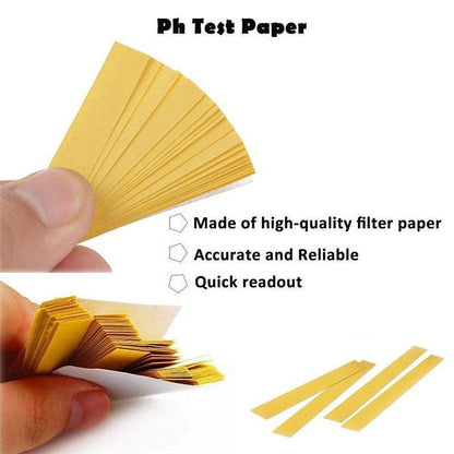 pH Test Strips Universal Litmus Paper for Water Saliva Urine Pool Soil Liquid 1-14 - 80PCS (1 Book) V528-PHTESTSTRIPS-1BOOK-442794