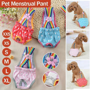Female Pet Dog Cat Puppy Pant Menstrual Sanitary Nappy Diaper Wrap Underwear Blue - L V528-PHYSIOLOGICALPANTS-BLUE-L-83023