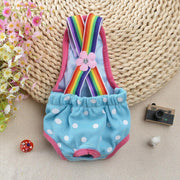 Female Pet Dog Cat Puppy Pant Menstrual Sanitary Nappy Diaper Wrap Underwear Blue - L V528-PHYSIOLOGICALPANTS-BLUE-L-83023