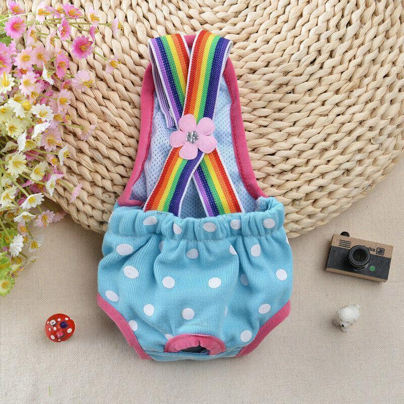 Female Pet Dog Cat Puppy Pant Menstrual Sanitary Nappy Diaper Wrap Underwear Blue - L V528-PHYSIOLOGICALPANTS-BLUE-L-83023