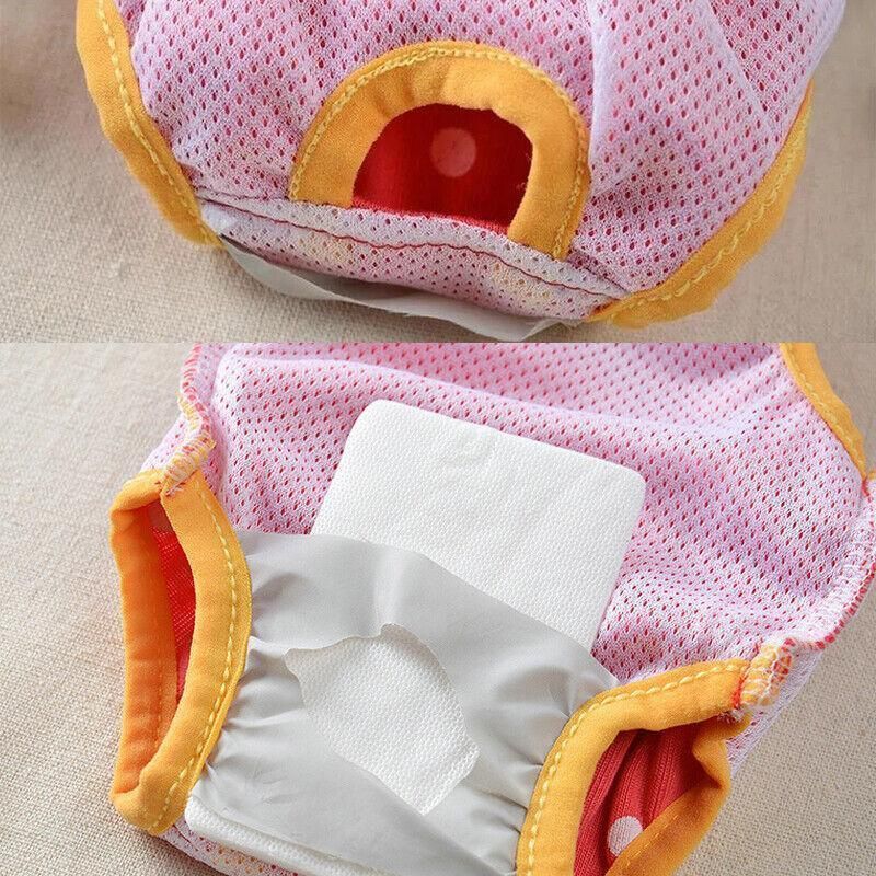 Female Pet Dog Cat Puppy Pant Menstrual Sanitary Nappy Diaper Wrap Underwear Pink - XXS V528-PHYSIOLOGICALPANTS-PINK-S-54522