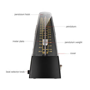 Universal Pyramid Mechanical Metronome For Guitar Violin Piano Bass Drum V528-PIANODRUM-368456