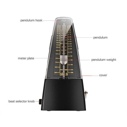 Universal Pyramid Mechanical Metronome For Guitar Violin Piano Bass Drum V528-PIANODRUM-368456
