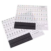 Transparent Keyboard Piano Stickers 88/61/54/49/37 Keys Sticker Note For Learner - Colourful V528-PIANOKEYSTICKERS-COLORFUL-87518