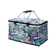 Foldable Picnic Basket Outdoor Camping Carrying Basket Portable Food Storage - Green V528-PICNIC-BASKET-GREEN-688129