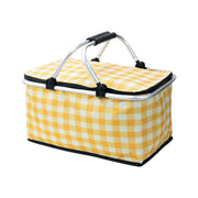 Foldable Picnic Basket Outdoor Camping Carrying Basket Portable Food Storage - Greenery V528-PICNIC-BASKET-GREENERY-723584