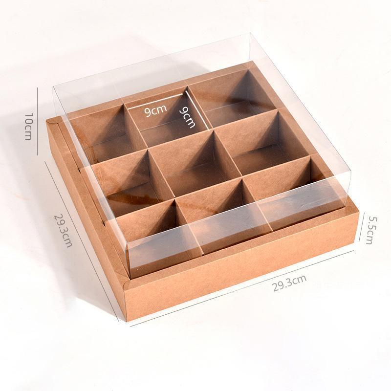 5PCS Kraft Paper Lunch Boxes Picnic Camping Food Containers Bento Sushi Packing - S-5Pcs V528-PICNIC-BOX-5PCS-S-273650